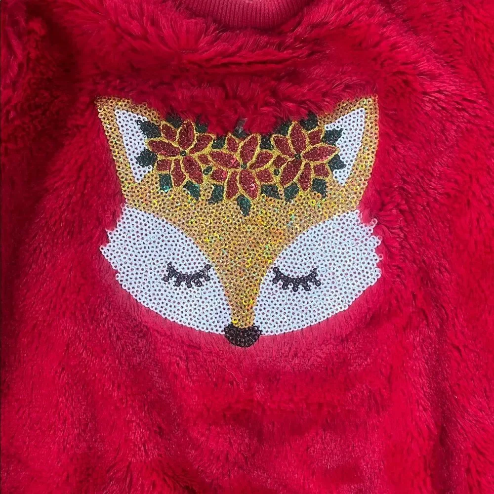 Red Fox Kids Sweater and leggings Set with Headband - Picture 3 of 4